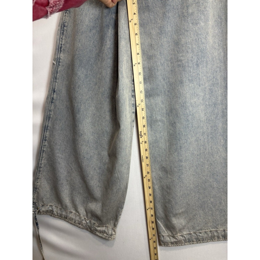 We The Free Free People Women's Wide Leg Jeans Size 25 Light Wash - Picture 11 of 16